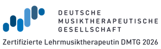 DMTG Zertifizierungsstempel Lehrmusiktherapeutin für 2026